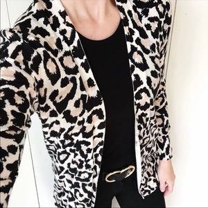 Loft Animal Print Cardigan